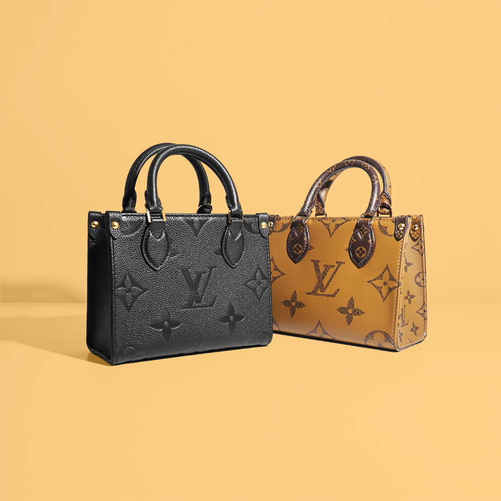 TAS HANDBAG WANITA Louis vuitton ONTHEGO PM MONOGRAM WITH STRAP BAG WOMAN