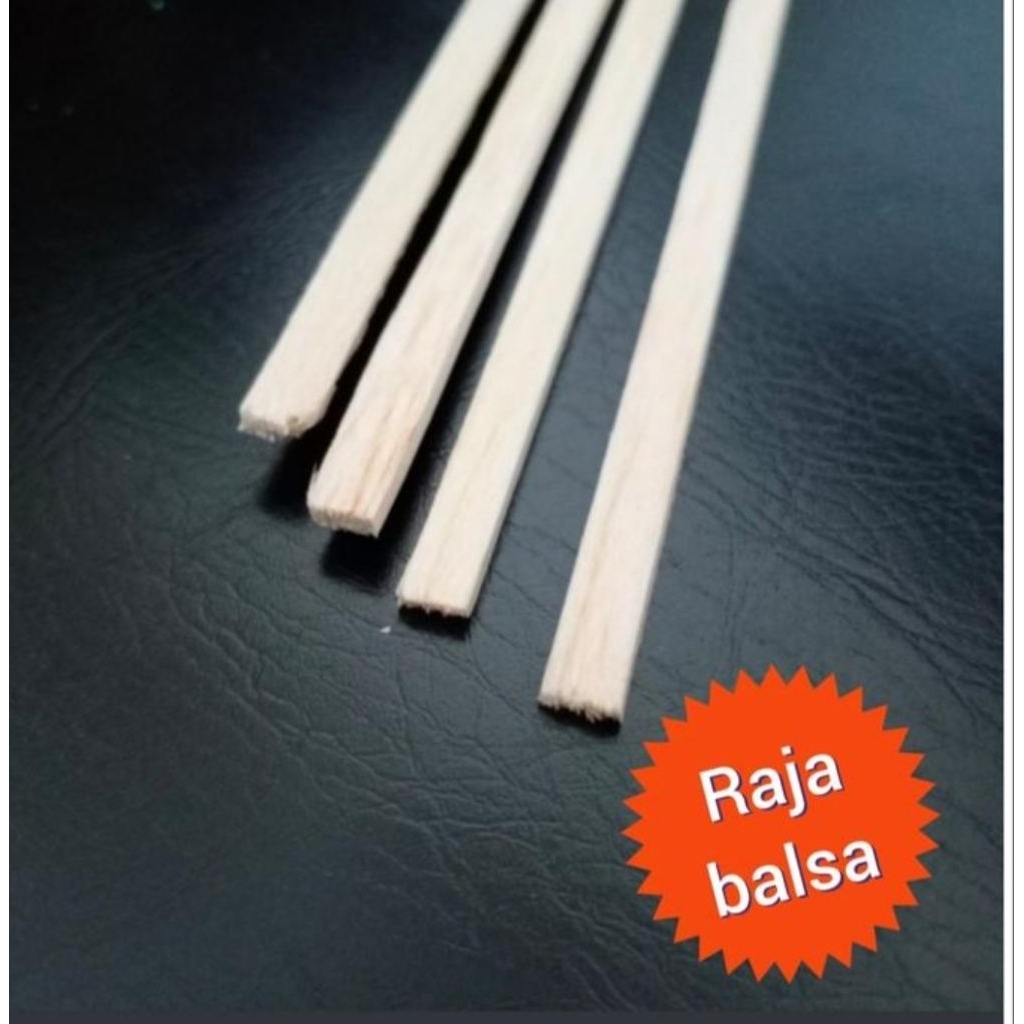 Kayu Balsa Strip 2mm x 5mm x 50cm Balsa Maket