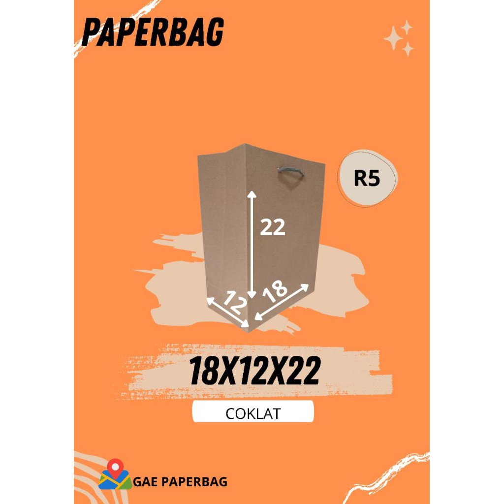 

PAPERBAG R5/TAS NIKAHAN/TAS HAJATAN/TAS SOVENIR/TAS ukuran 18x12x22