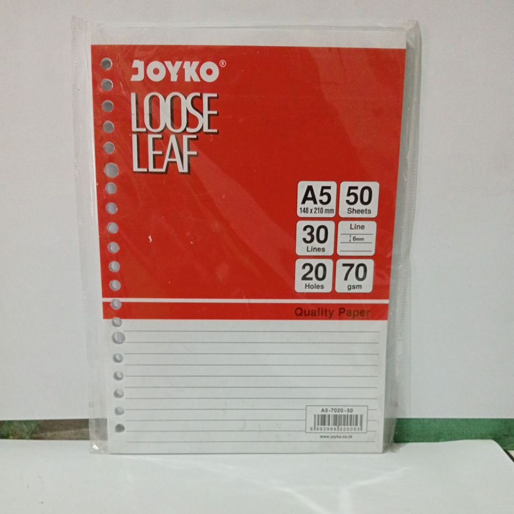 

Isi Binder Joyko A5 isi 50 Rp 6000