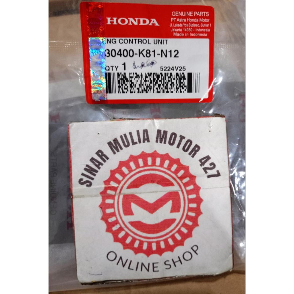 Eng control unit ecu beat fi esp 2017 2018 2019 ISS Ori AHM 30400K81N12