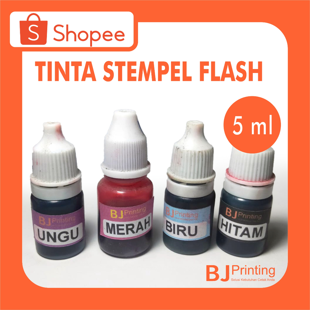 

Tinta Refill / Isi Ulang Cap Stampel / Stempel Flash Otomatis | 5 ml
