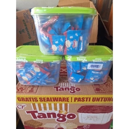 

( KARTON ISI 6 TOPLES ) TANGO WAFER 4gr Kemasan Sealware wafer Renyah Manis