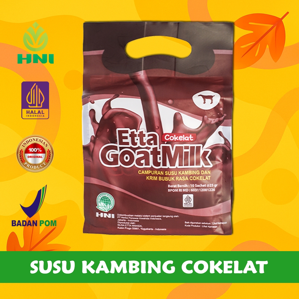 

ETTA GOAT MILK COKELAT - Susu bubuk kambing dengan rasa cokelat