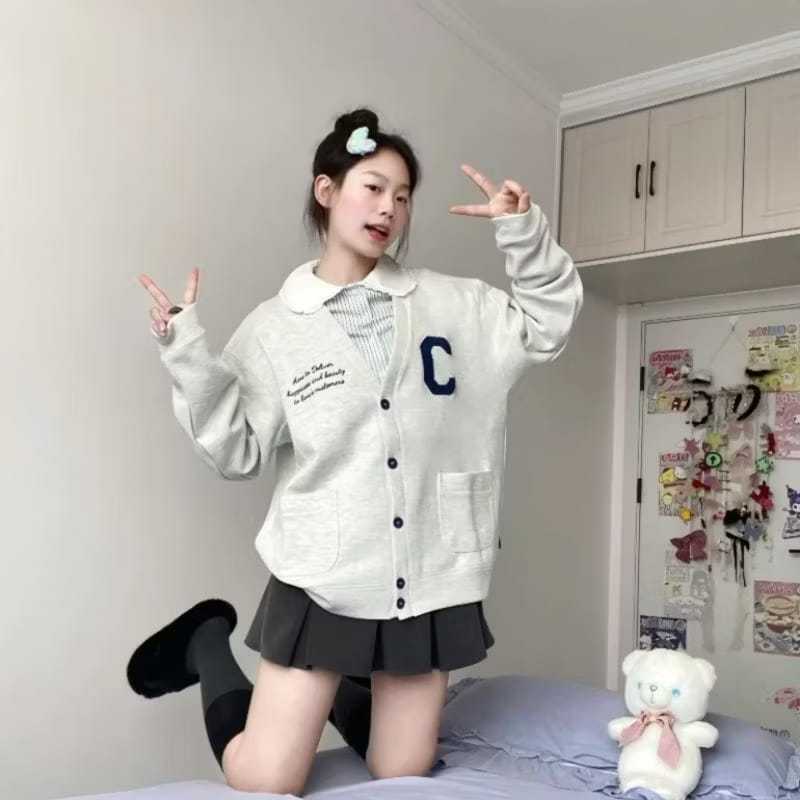 Lokal Keren CARDIGAN Big Size ( S - 6XL ) Jacket Cardi HAPPINESS AND BEAUTY C ( Bisa Request Inisial