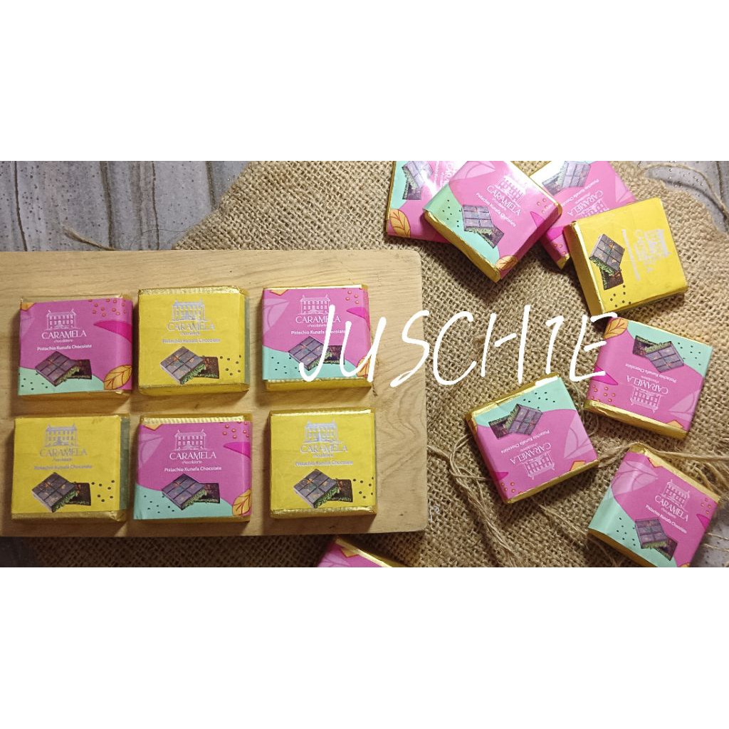 

caramela Mini coklat Dubai 1 pcs ORI from mekkah chocolate rasa mangga oleholehumrah oleh-oleh haji