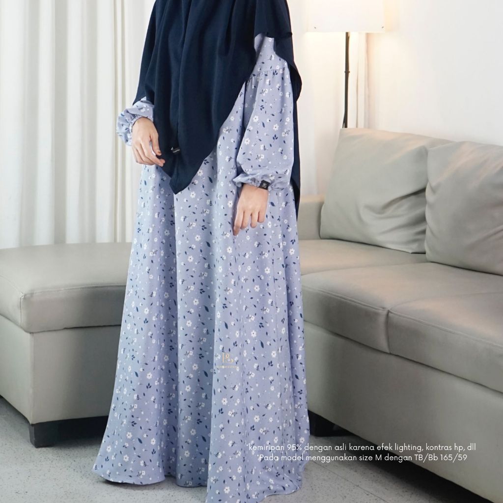 (GAMIS ONLY) FLOWERY ABAYA/ GAMIS DAILY/ HOMEDRESS MOTIF