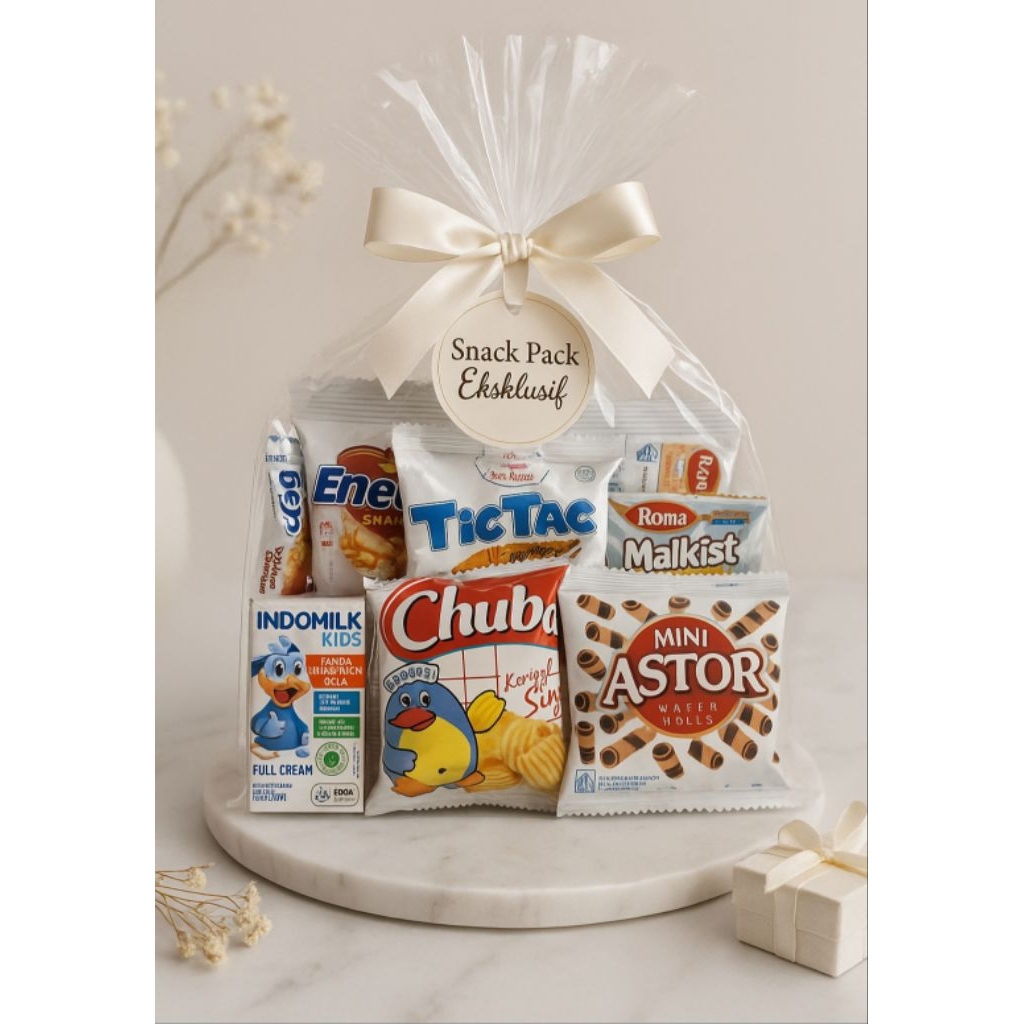 

Paket Bingkisan Snack tema Putih premium esklusif