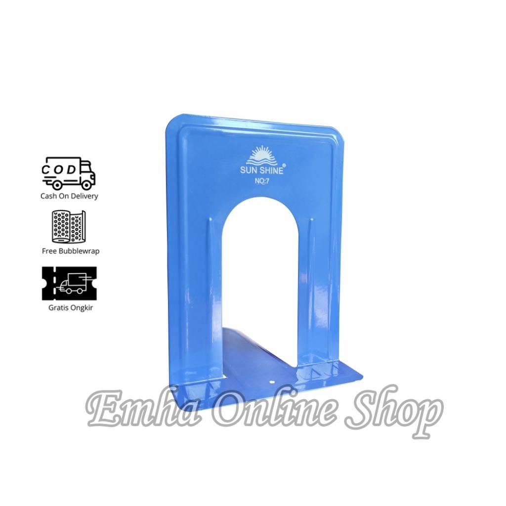 

Pembatas Penyangga Buku Besi kuat kokoh Rapih Desk No7