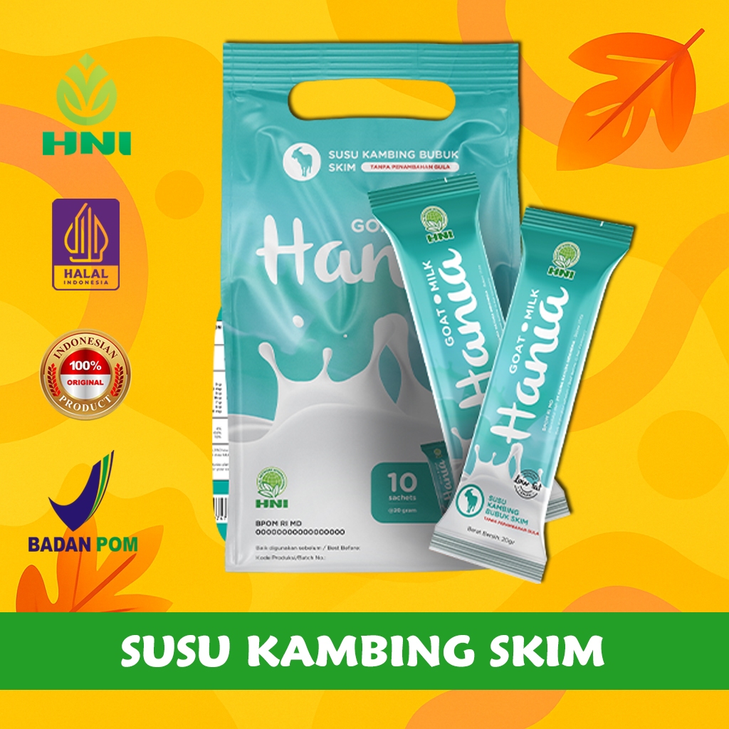 

HANIA GOAT MILK SKIM TANPA GULA - Susu bubuk, susu kambing low fat and no sugar