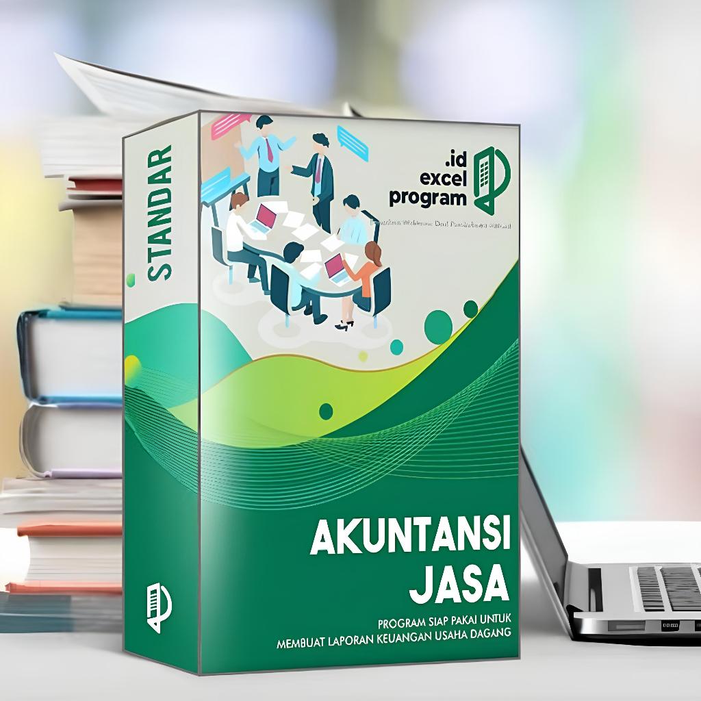 SOFTWARE APLIKASI LAPORAN KEUANGAN AKUNTANSI EXCEL TERMURAH VERSI STANDAR (PERUSAHAAN JASA)