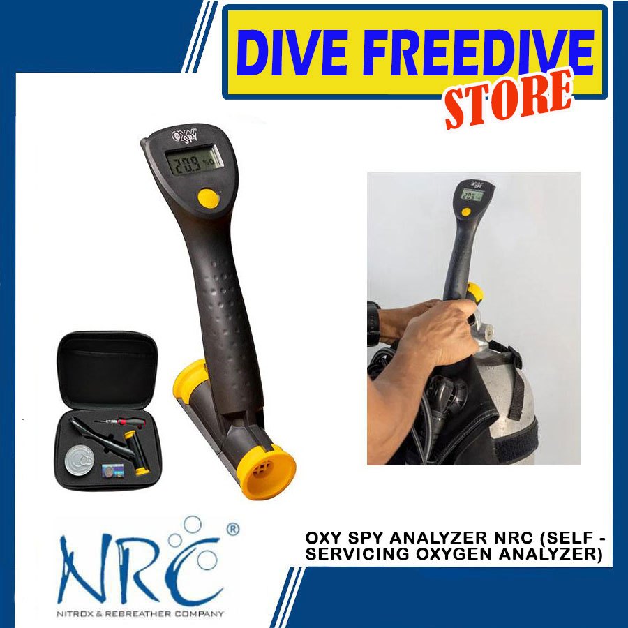 Oxy SPY Analyzer NRC O2 Oxygen Detector Sensor Alat Deteksi Kadar Oksigen Tabung Tank Scuba Diving S