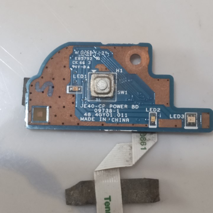 Tombol Power Laptop Acer Aspire 4741 4741G 4741Z JE40-CP Power BD 09738-1 48.4GY01.011 Switch On Off