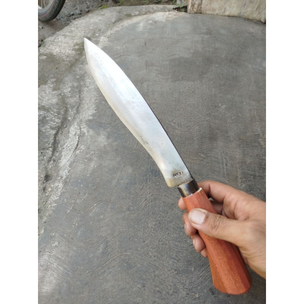 pisau baja asli pisau daging bahan KIKIR BEKAS