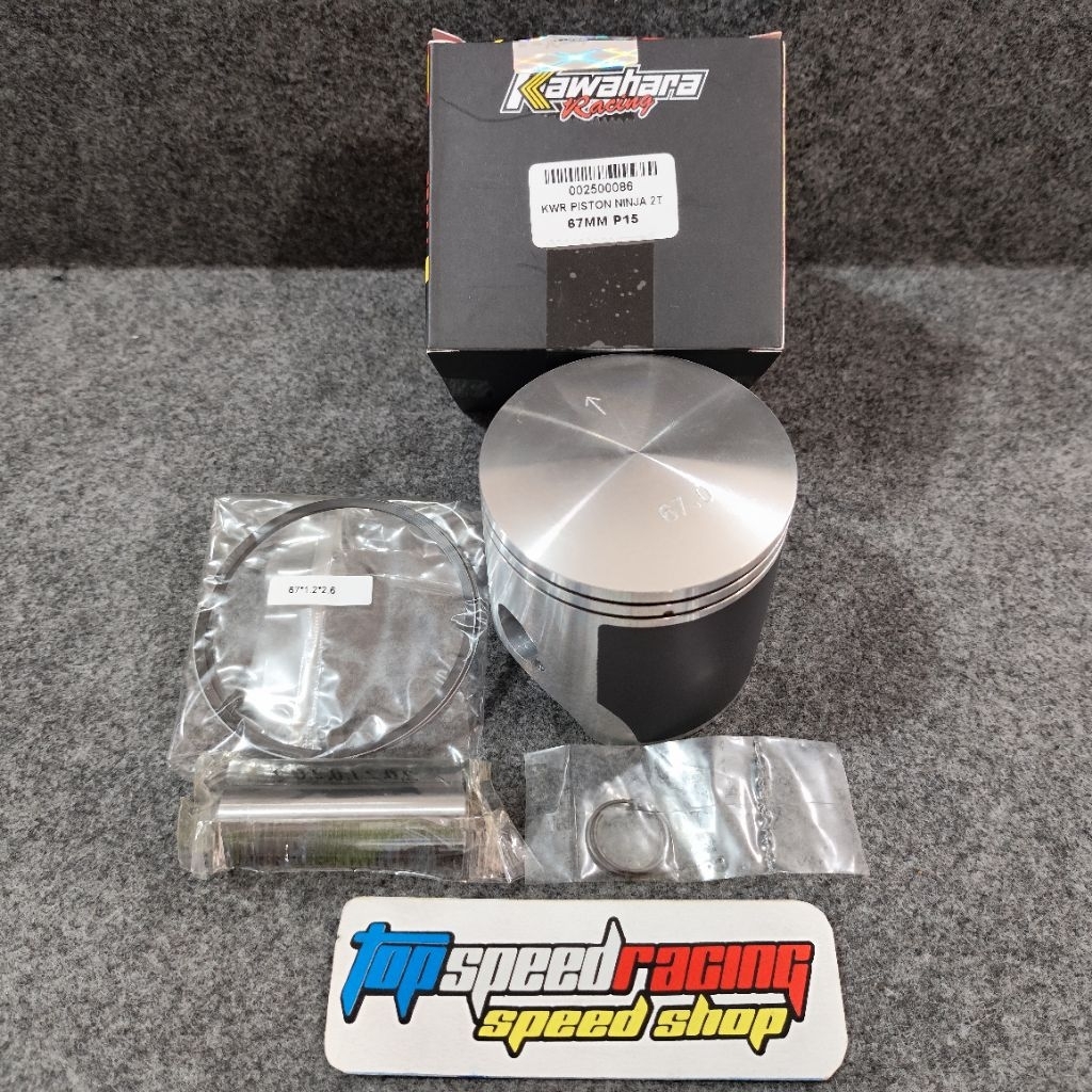PISTON KAWAHARA SEHER UKURAN 67 mm PEN 15 BUAT NINJA 150 / NINJA R / NINJA RR / NINJA SS / KR 150