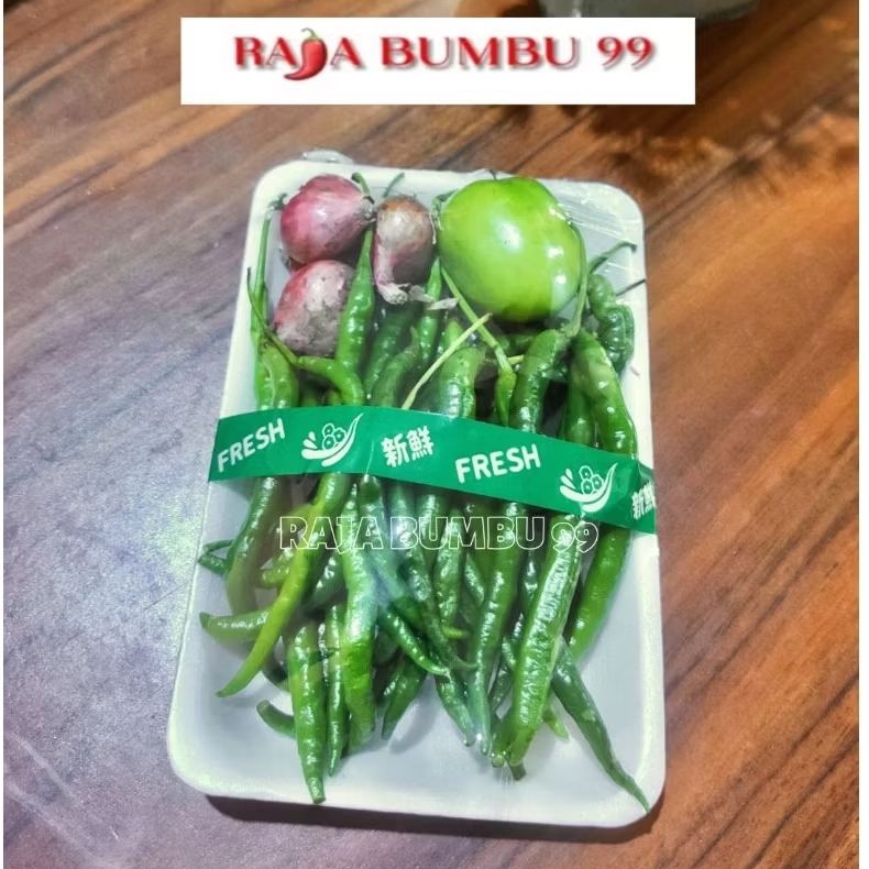 

Paket Sambal Lado Ijo – Khas Minang | dari RAJA BUMBU 99