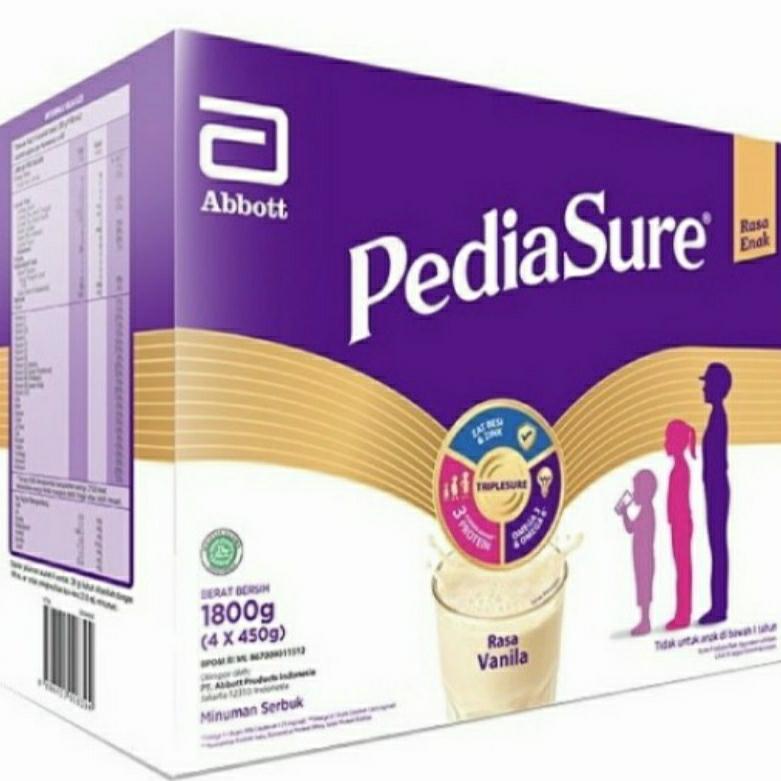 

Pediasure Triplesure Vanila 1800 gram Vanilla 1800g (4 x 450) 006394