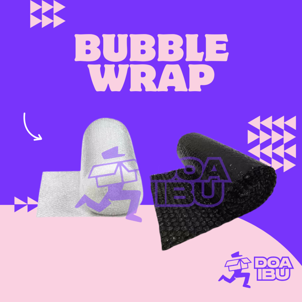 

packing dus bubble wrap | hitam bubble wrap | bening bubble wrap | packing bubble wrap | BUBBLE WRAP 1 ROLL BENING / HITAM BUBLE WARP 50M X 1.25M PLASTIK BABLE bubblewrap | bubble wrap tambahan