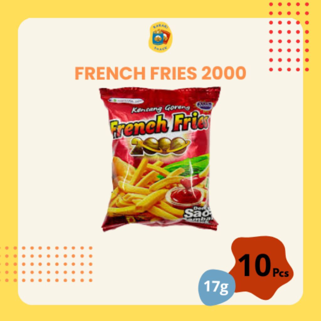 

RS French Fries 2000 (17g) Snack Kentang Goreng isi 10pcs