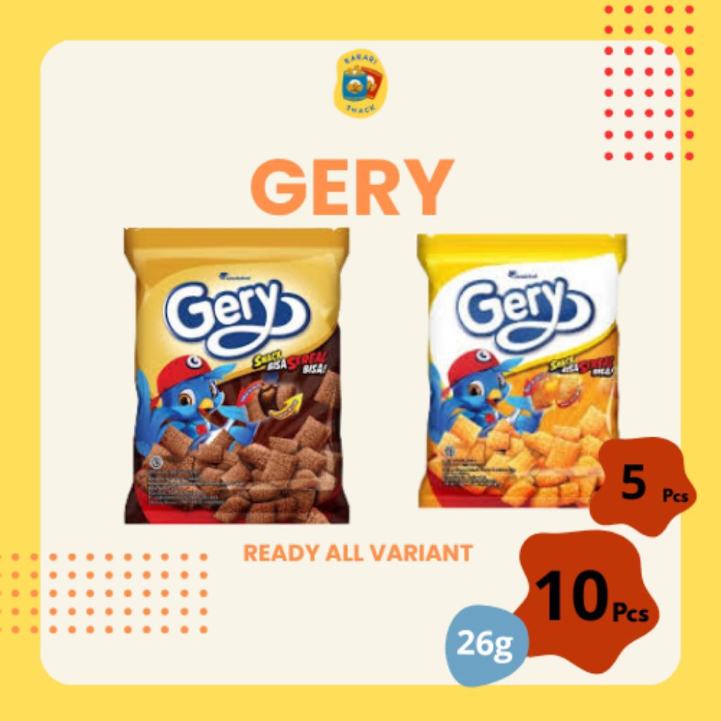 

RS Gerry Salut Sereal Pillow (26g) snack rasa keju dan coklat isi 5pcs