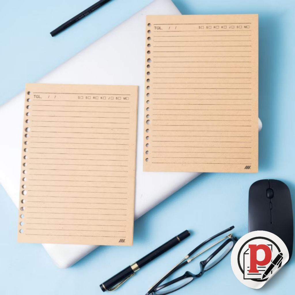 

ISI BINDER LOOSE LEAF UKURAN A4 50 HALAMAN KERTAS FILE 30