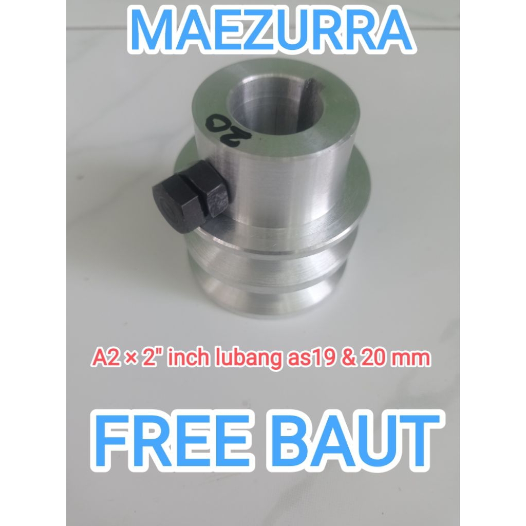 puli/polly A2 × 2" inch lobang as19 & as20