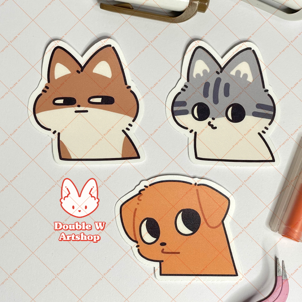 

Animal Side Eye Stickers [W2]