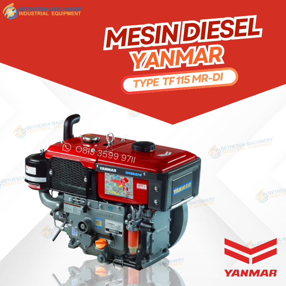 Mesin Penggerak Yanmar TF 115 R-di Diesel 11.5Hp / 11.5 PK Radiator