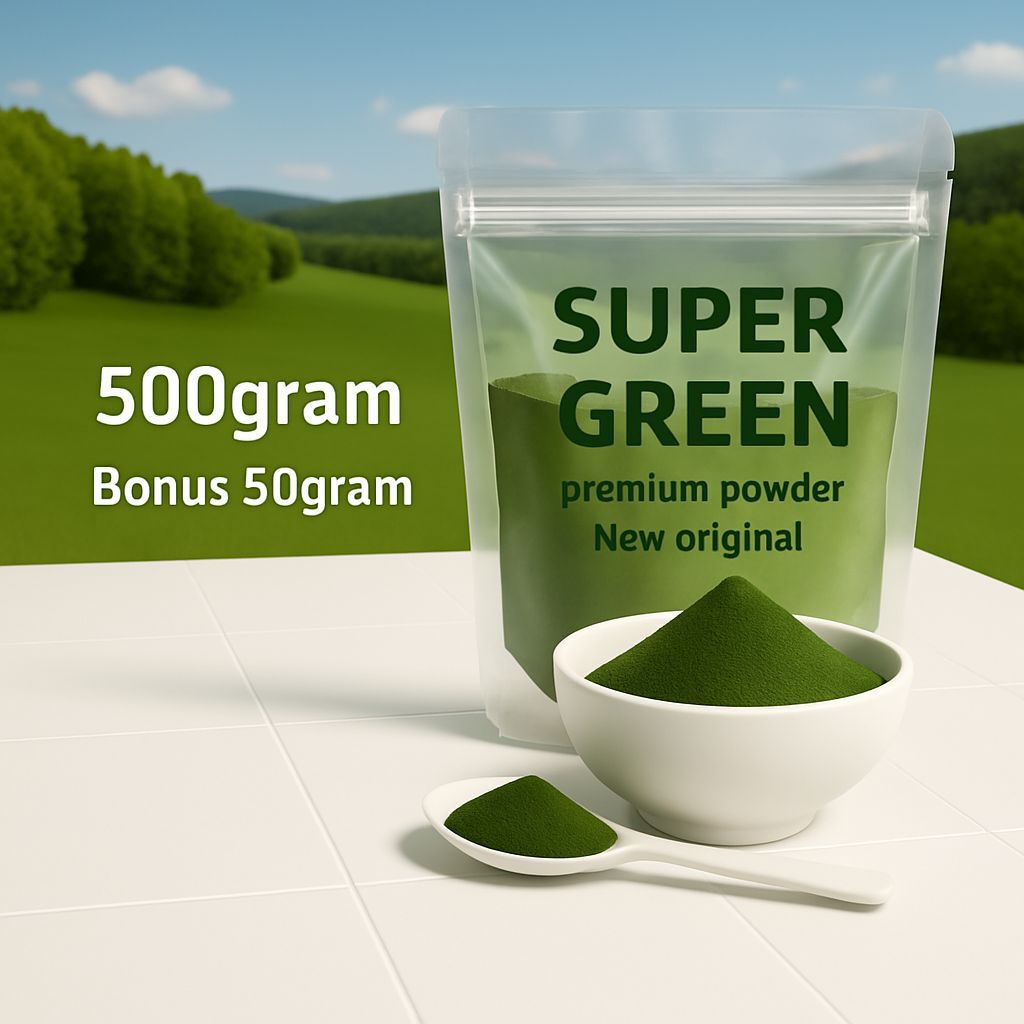 

Bubuk hijau Kemasan 500gram+ Bonus