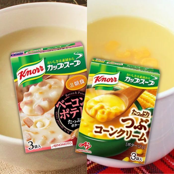 

Knorr Instant Cream Soup Sup Krim Instant BACON /CORN ( Isi 3 Sachet)