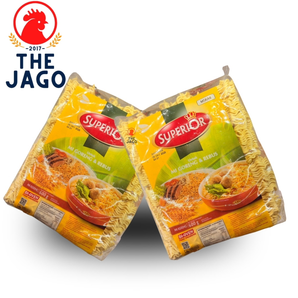 

Superior Mi Goreng & Rebus 600g - Di-oven Premium - Mie Kering Resto - Hemat Keluarga