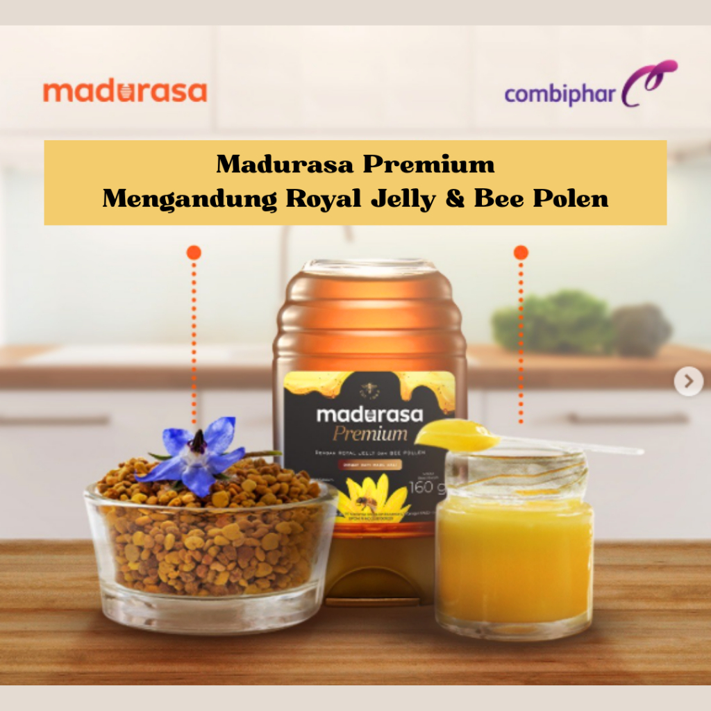 

Madurasa Premium Kemasan 160 mL - Menjaga Daya Tahan Tubuh - Mengandung Royal Jelly - Madu Premium