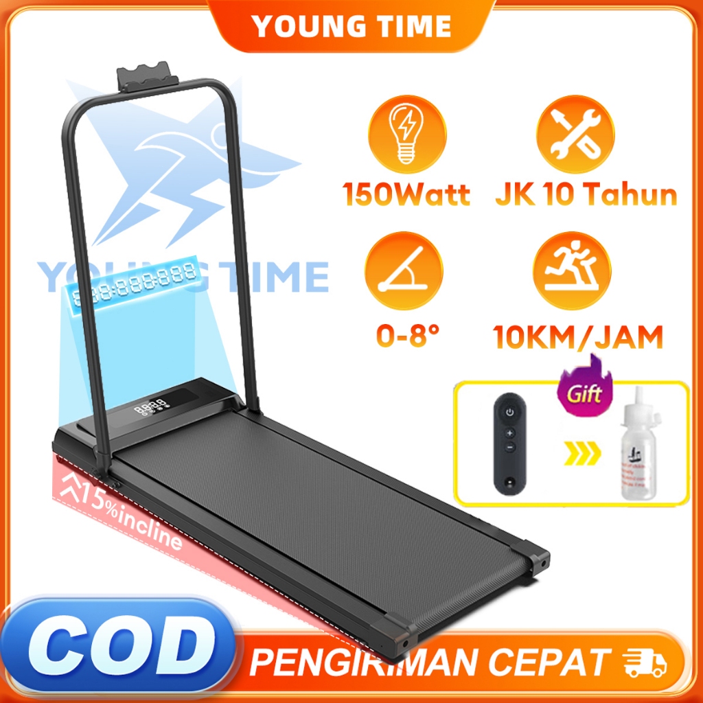 Junaidi_fahmi - YT Treadmill Elektrik Lipat Walking Pad Running Pad Low Watt Treadmill Fitness