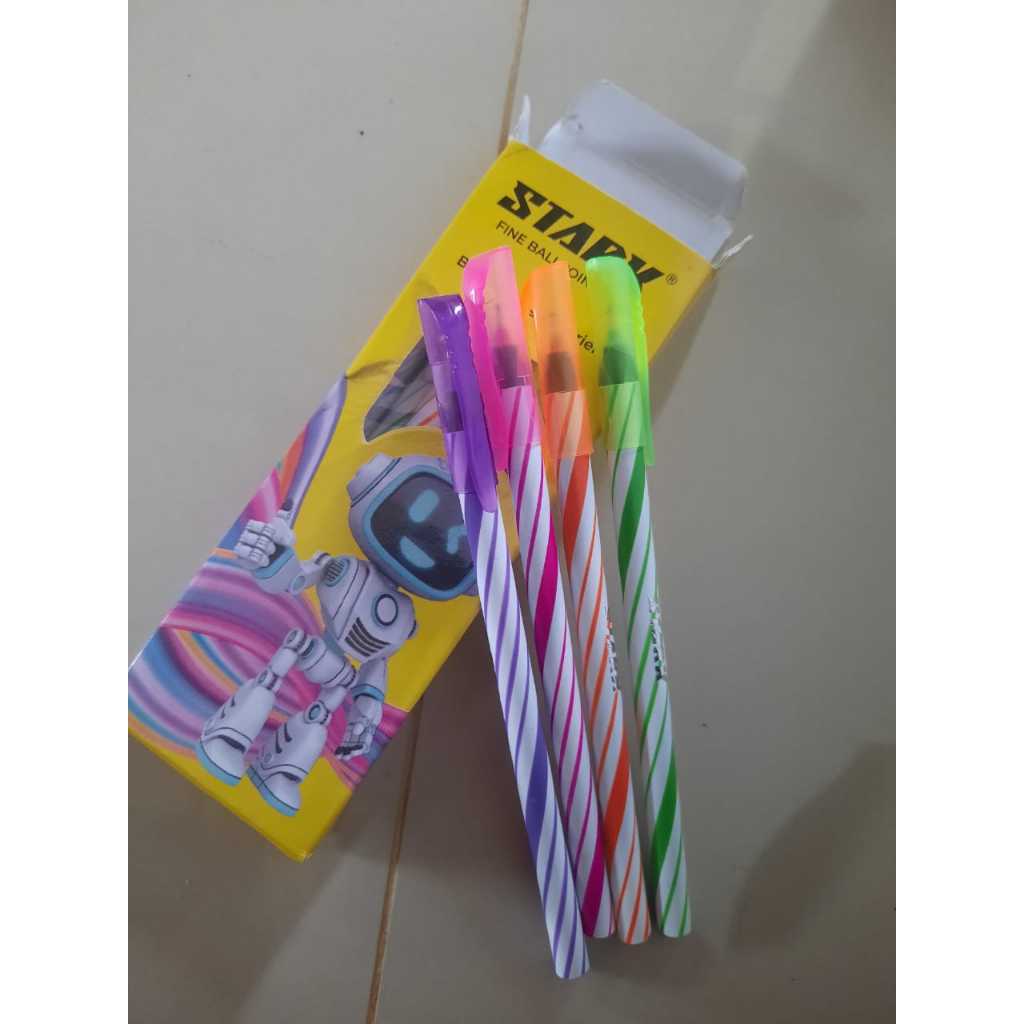 

pulpen murah stark warna random ,per pcs