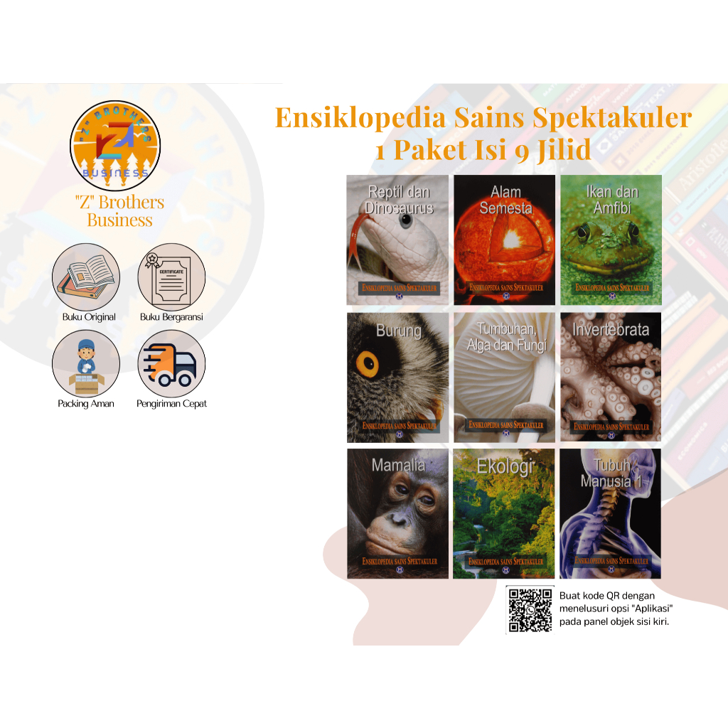 Ensiklopedia Sains Spektakuler - 1 Paket Isi 9 Jilid