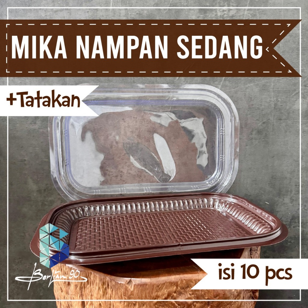 ( ISI 10 ) Mika Nampan Tatakan / Mika Nampan Kecil / Mika Nampan Kue