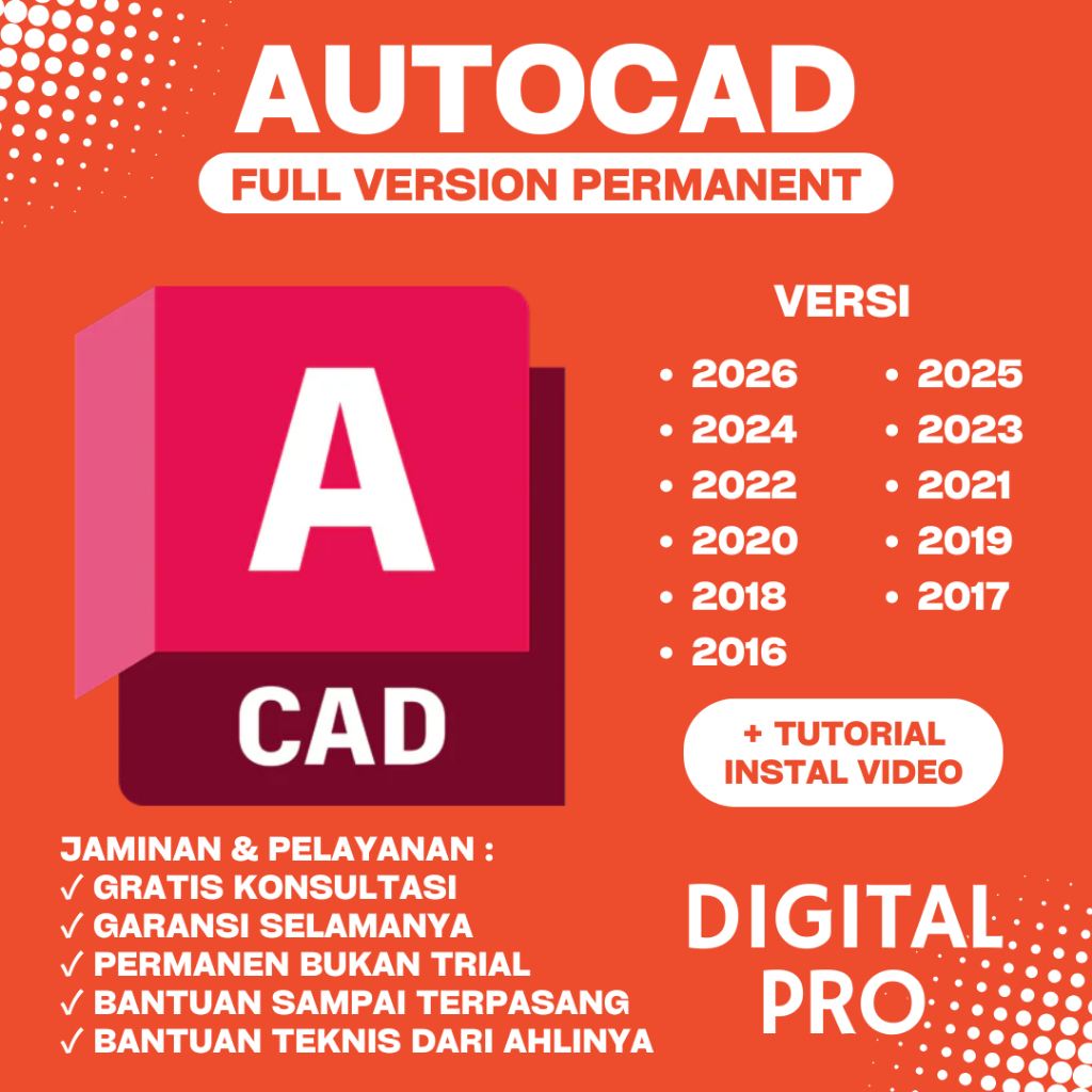 AUTOCAD 2025 2024 2023 2022 2021 2020 2019 2018 2017 2016 PERMANEN WIN