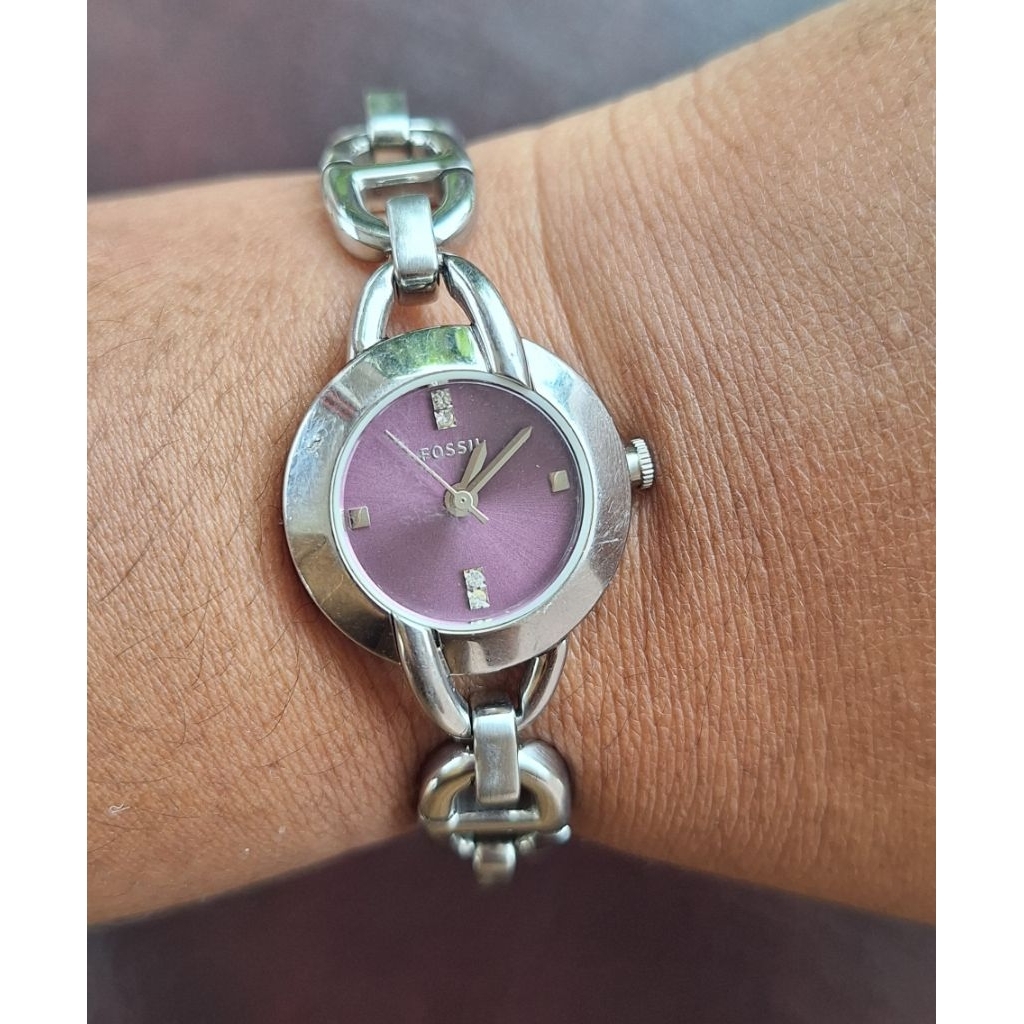 Sale Jam Ungu Jam Tangan Wanita Prelove Mini Rantai Gelang l Silver Ungu