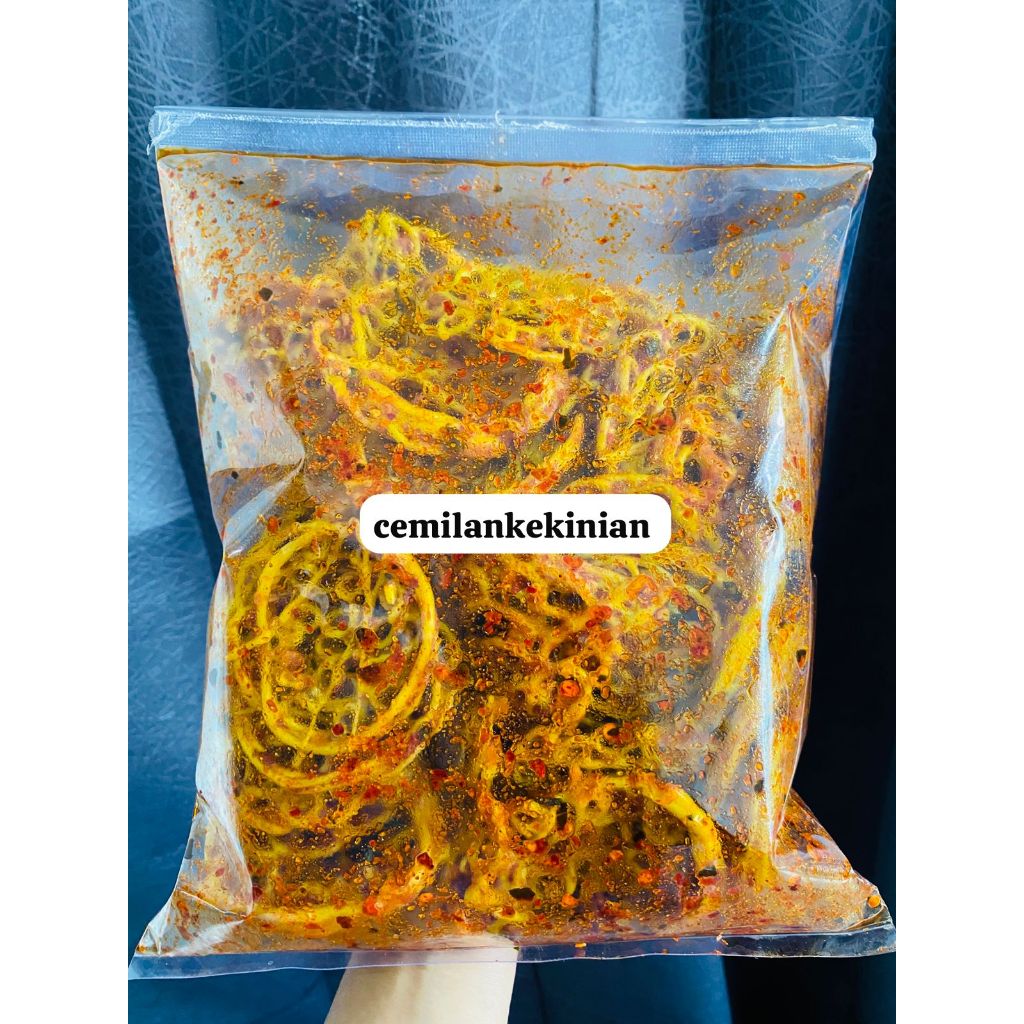 

seblak kerupuk mie/pukmi pedas daun jeruk/original daun jeruk kemasan 500gr 250gr
