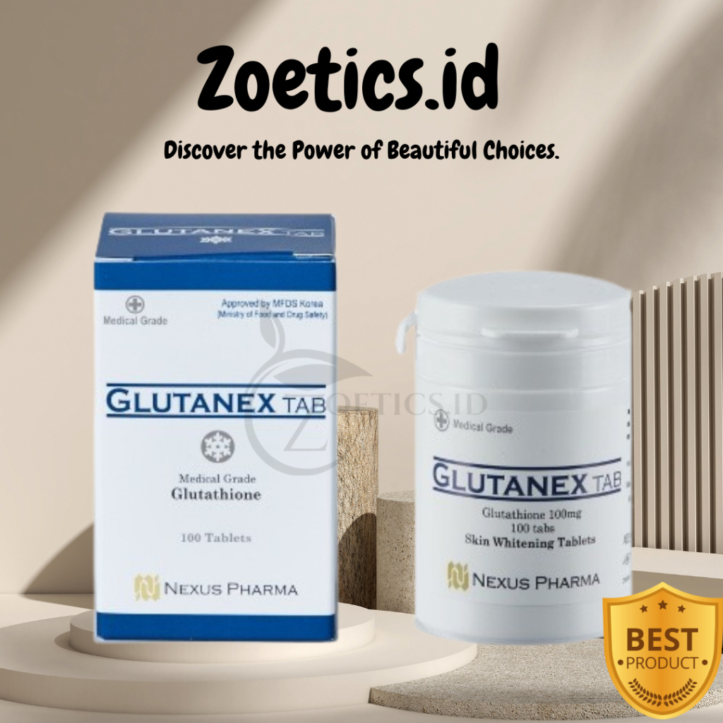 Ecer Tablet Glutanex Glutation Whitening Oral Obat minum Pemutih Badan Tubuh Tab Original Korea