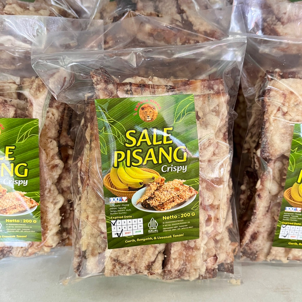 

SALE PISANG KERING CRISPY KEPALA SINGA | CAMILAN OLEH OLEH SURABAYA SNACK MAKANAN RINGAN KERIPIK KRIPIK