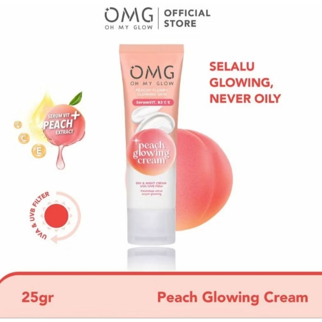 O M G peachy plumpy glowing skin serum VIT.B3+C+E