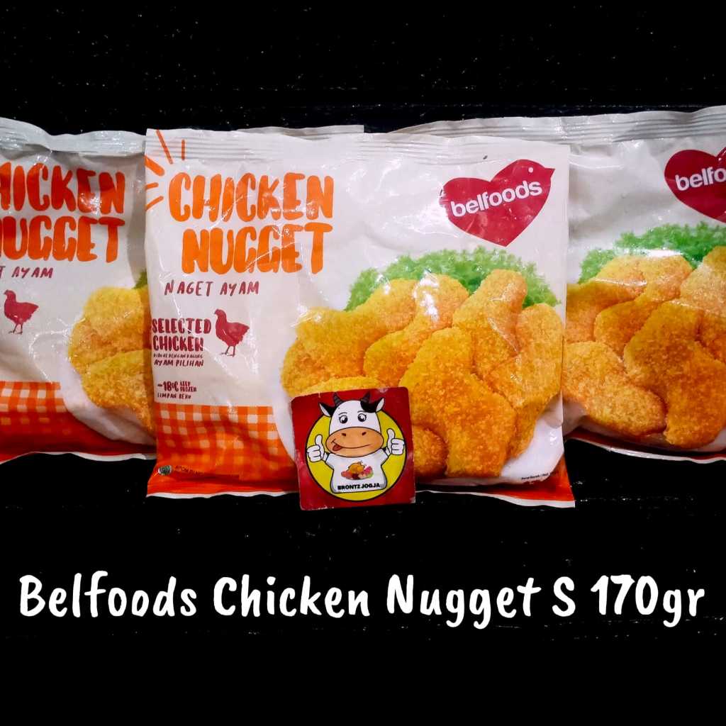 

BELFOODS CHICKEN NUGGET 170GR - BELFOODS NUGGET AYAM 170GR - FROZEN FOOD - BRONTZ JOGJA