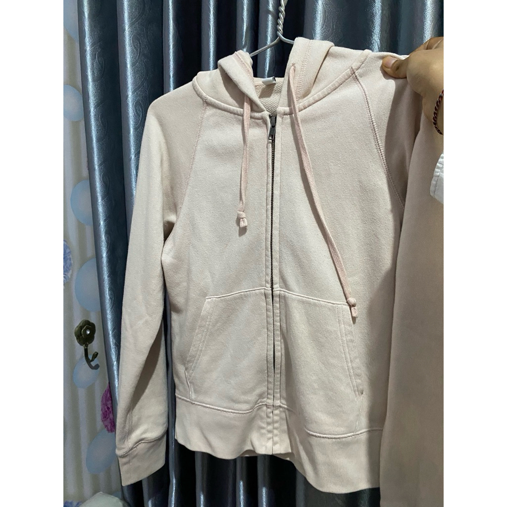 hoddie zipper & kaos lengan panjang salur