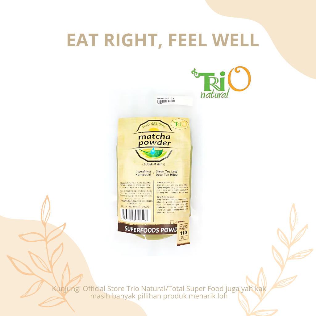 

TRIO NATURAL Matcha Powder / Bubuk Matcha / Teh Hijau