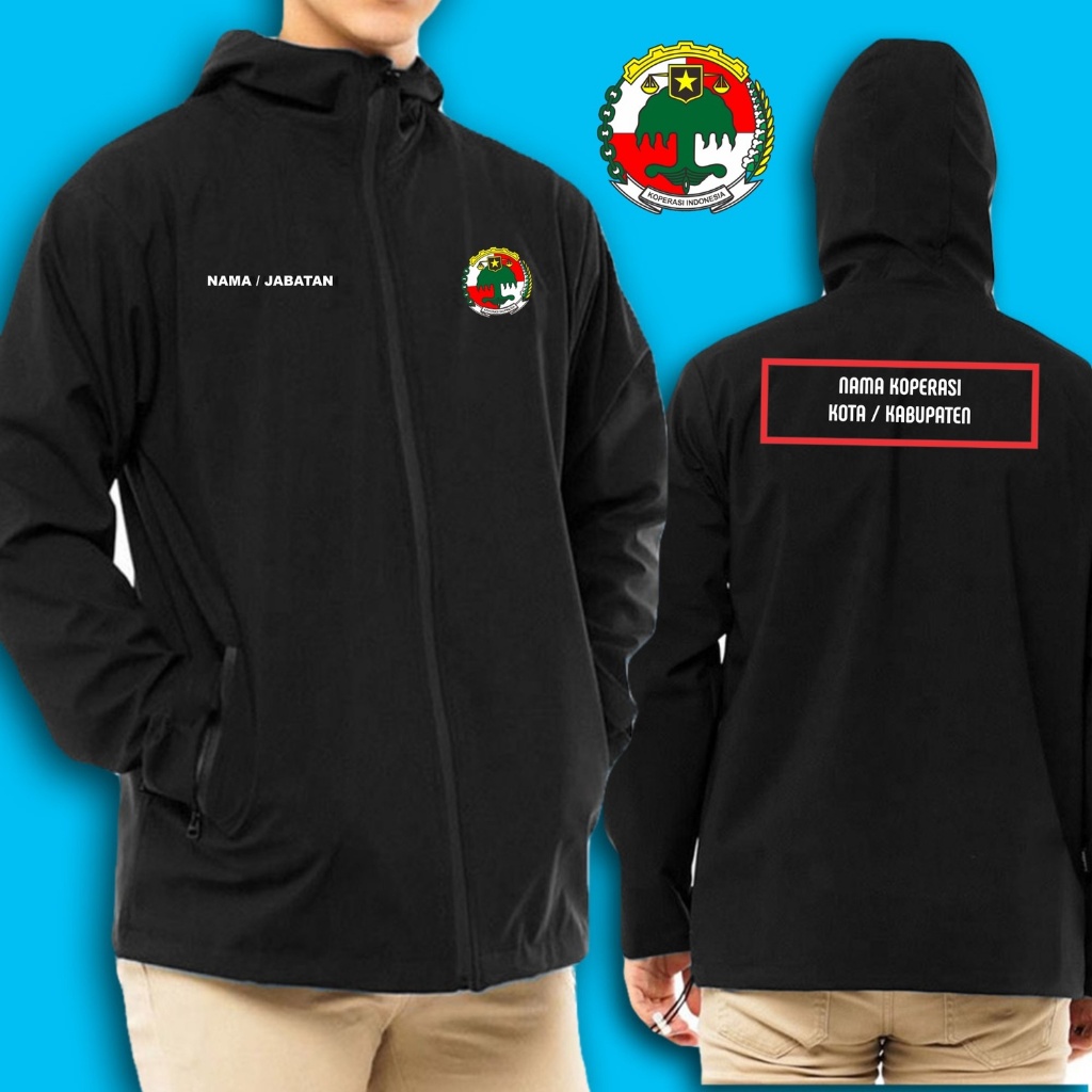 JAKET JESE JC KOPERASI INDONESIA // JAKET PRIA WANITA CUSTOM SABLON KOPERASI//BISA REQ NAMA KOPERASI