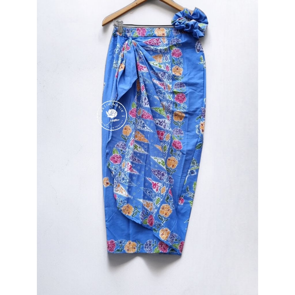 BATIK NONIK rok ubetan rok lilit batik encim rok kondangan warna BIRU