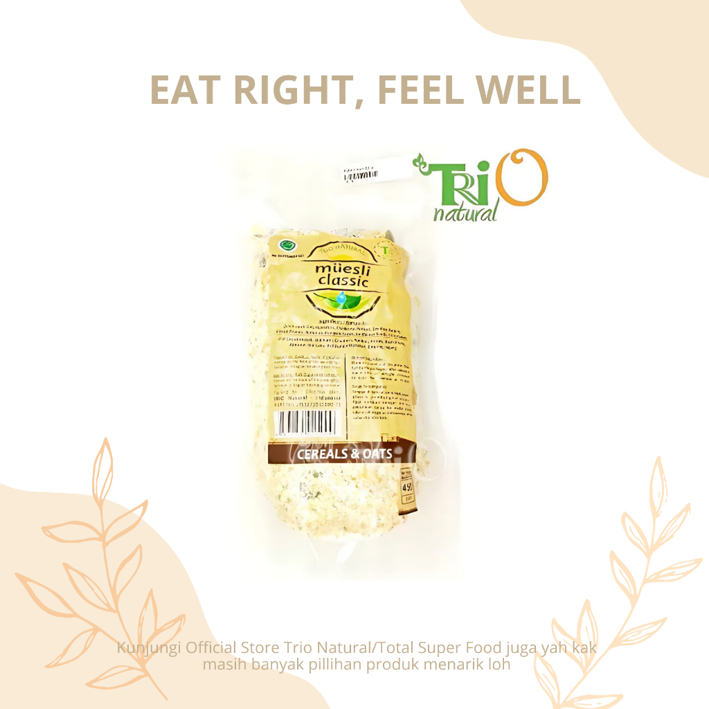 

TRIO NATURAL Muesli Classic _ Plus Seeds & Dried Fruits