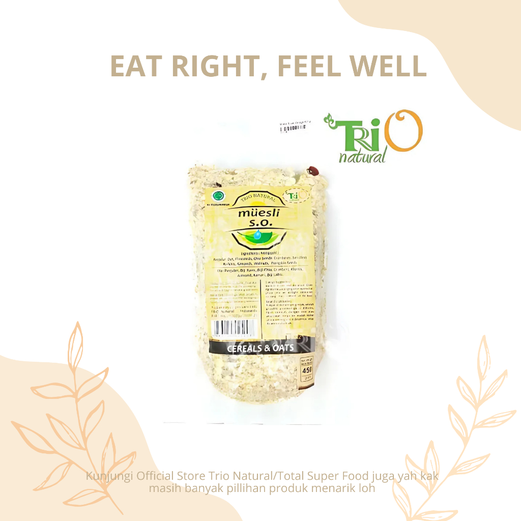 

TRIO NATURAL Muesli Super _ Plus Nuts, Seeds & Dried Fruits