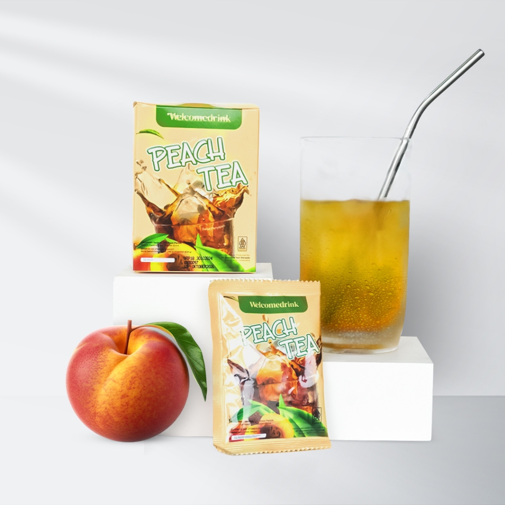 

WELCOMEDRINK Minuman Serbuk Teh Rasa Peach Tea (1 Pack)